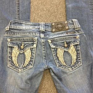 Miss Me Fallen Angel Wings jeans